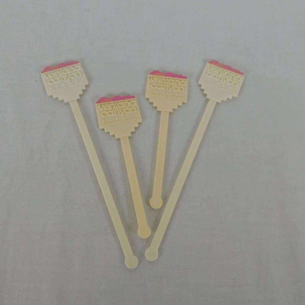 4 Loews Ventana Canyon Resort Tucson Arizona Swizzle Stick Drink Stirrer SPIR-IT